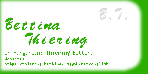 bettina thiering business card